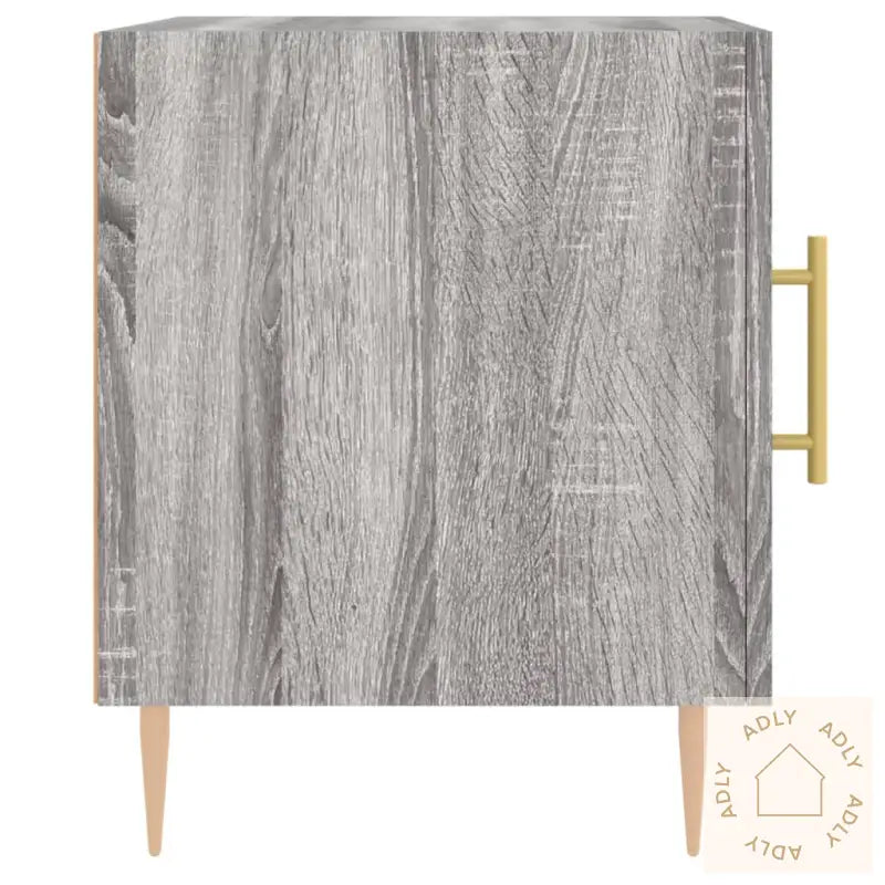 Nattbord Grå Sonoma 40X40X50 Cm Konstruert Tre