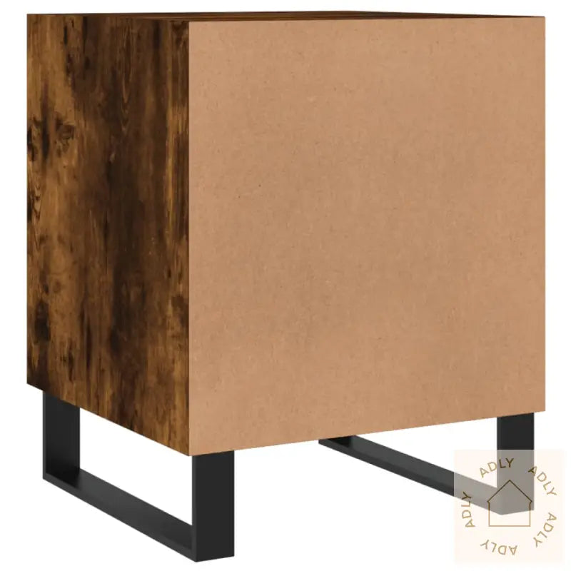 Nattbord 2 Stk Røkt Eik 40X40X50 Cm Konstruert Tre