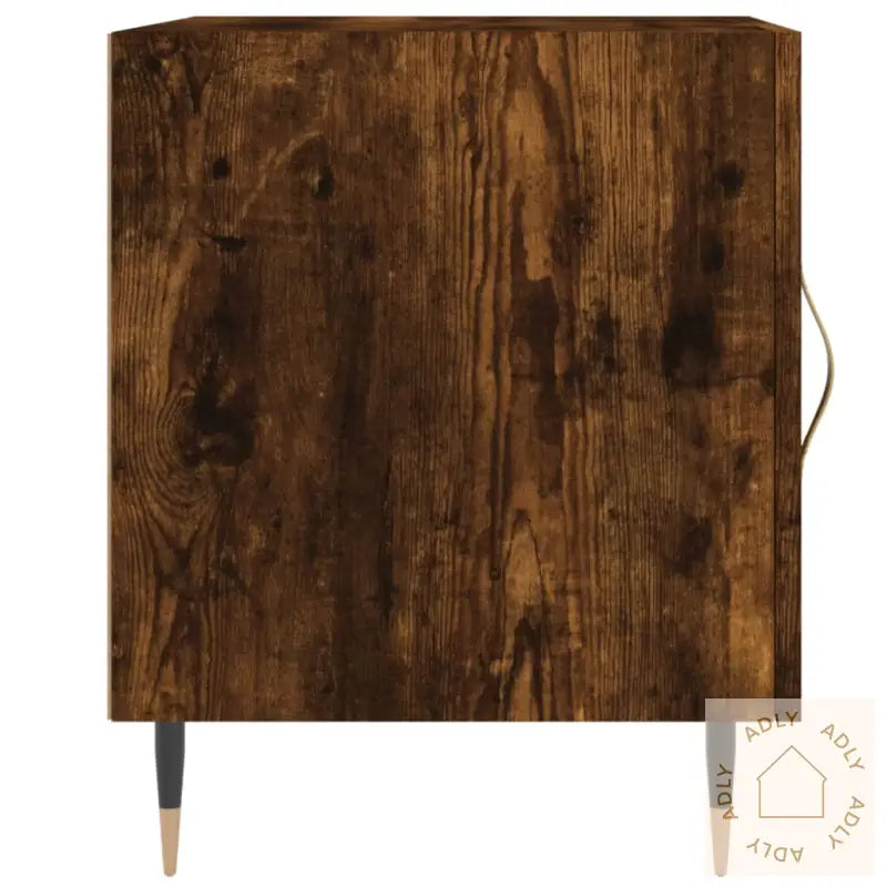 Nattbord 2 Stk Røkt Eik 40X40X50 Cm Konstruert Tre