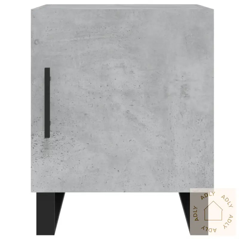 Nattbord 2 Stk Betonggrå 40X40X50 Cm Konstruert Tre