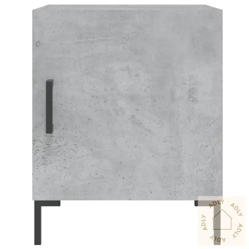 Nattbord 2 Stk Betonggrå 40X40X50 Cm Konstruert Tre