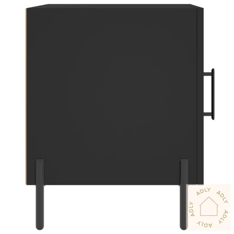 Nattbord 2 Stk Svart 40X40X50 Cm Konstruert Tre