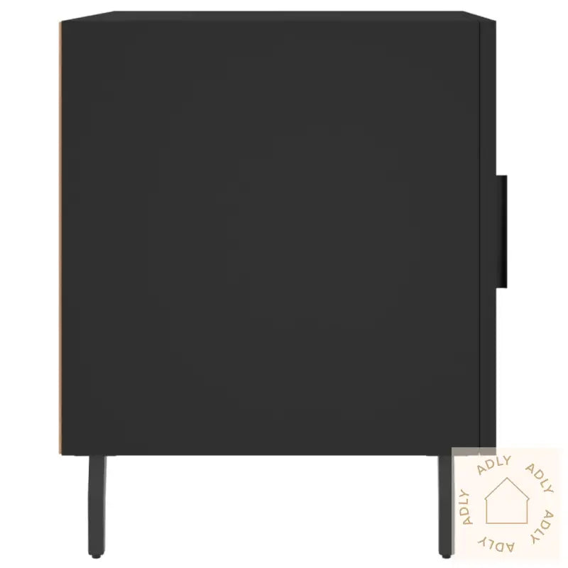 Nattbord 2 Stk Svart 40X40X50 Cm Konstruert Tre