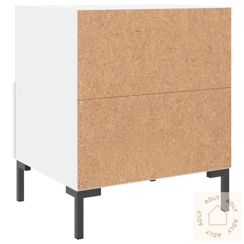 Nattbord 2 Stk Hvit 40X35X47,5 Cm Konstruert Tre