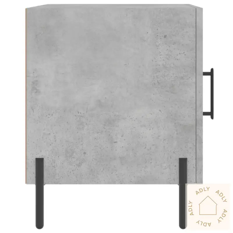 Nattbord 2 Stk Betonggrå 40X40X50 Cm Konstruert Tre