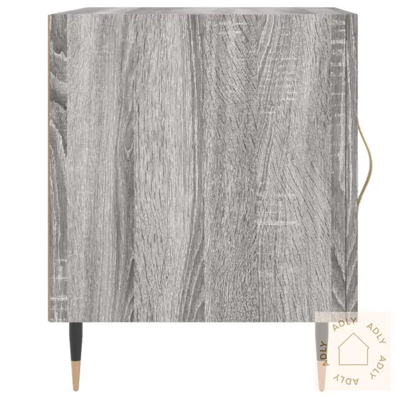 Nattbord 2 Stk Grå Sonoma 40X40X50 Cm Konstruert Tre