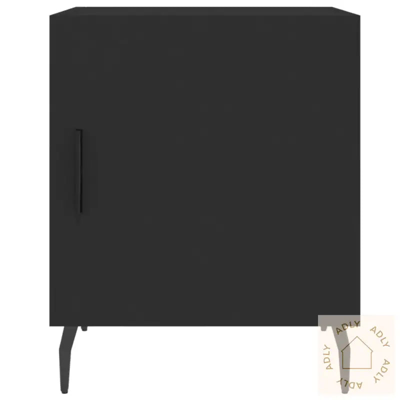 Nattbord 2 Stk Svart 40X40X50 Cm Konstruert Tre