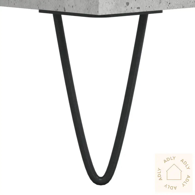 Nattbord 2 Stk Betonggrå 40X35X47,5 Cm Konstruert Tre