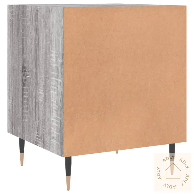 Nattbord 2 Stk Grå Sonoma 40X40X50 Cm Konstruert Tre