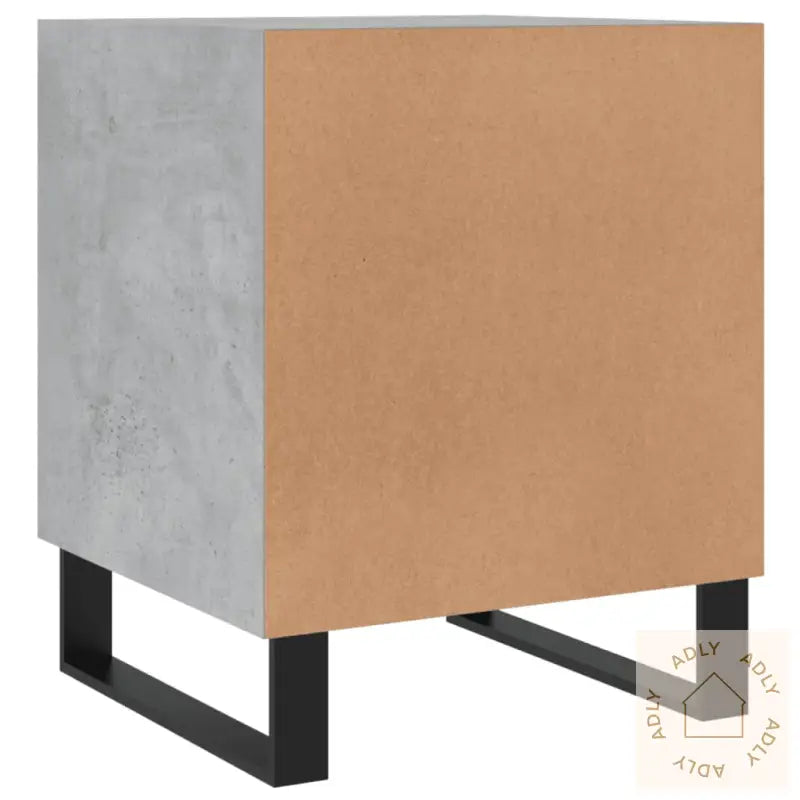 Nattbord 2 Stk Betonggrå 40X40X50 Cm Konstruert Tre
