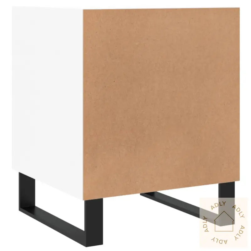 Nattbord 2 Stk Hvit 40X40X50 Cm Konstruert Tre