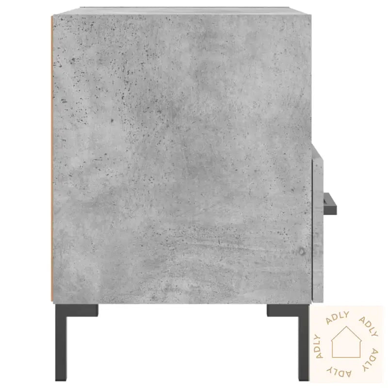 Nattbord 2 Stk Betonggrå 40X35X47,5 Cm Konstruert Tre