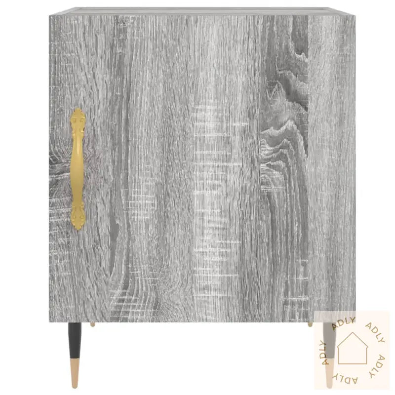 Nattbord 2 Stk Grå Sonoma 40X40X50 Cm Konstruert Tre