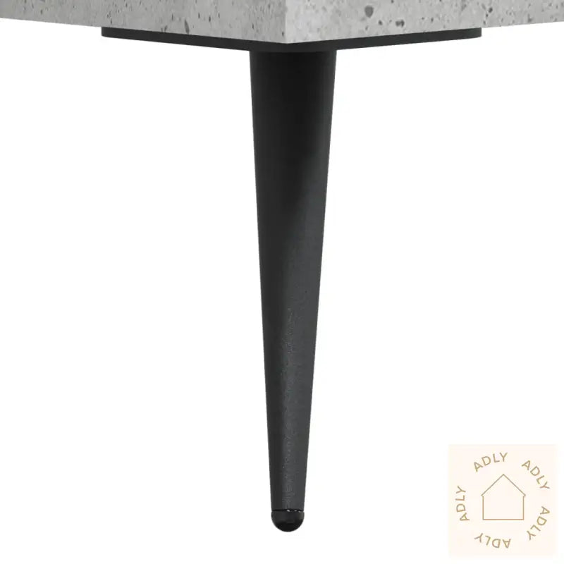 Nattbord 2 Stk Betonggrå 40X35X47,5 Cm Konstruert Tre