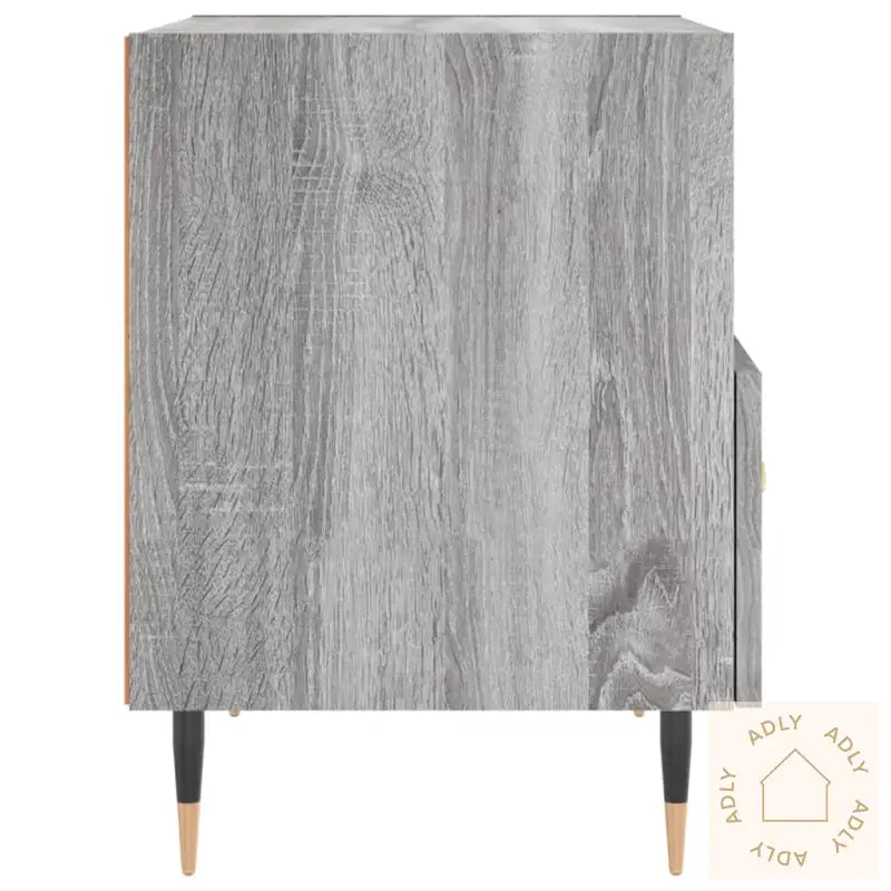 Nattbord 2 Stk Grå Sonoma 40X35X47,5 Cm Konstruert Tre