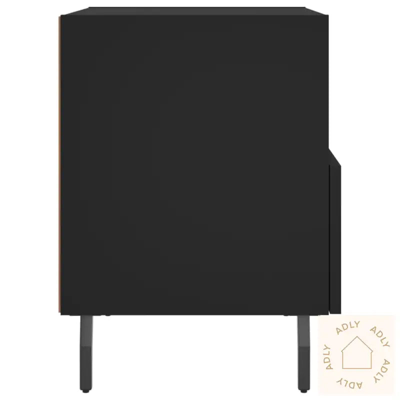 Nattbord 2 Stk Svart 40X35X47,5 Cm Konstruert Tre