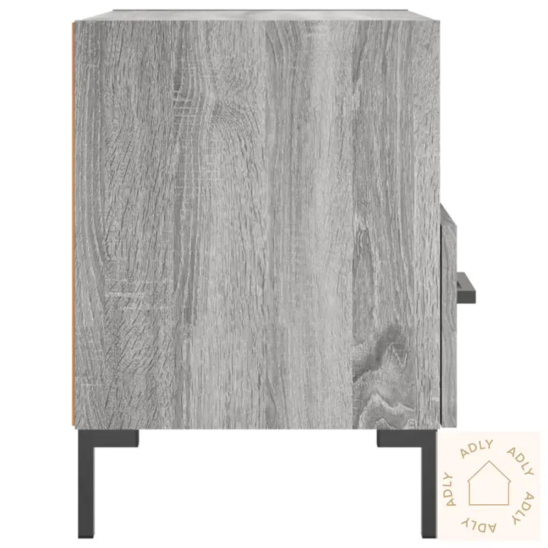 Nattbord 2 Stk Grå Sonoma 40X35X47,5 Cm Konstruert Tre