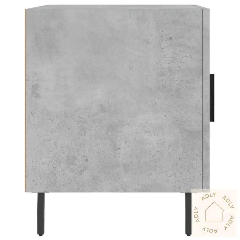 Nattbord 2 Stk Betonggrå 40X40X50 Cm Konstruert Tre