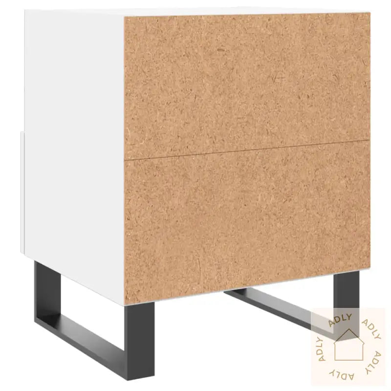 Nattbord 2 Stk Hvit 40X35X47,5 Cm Konstruert Tre
