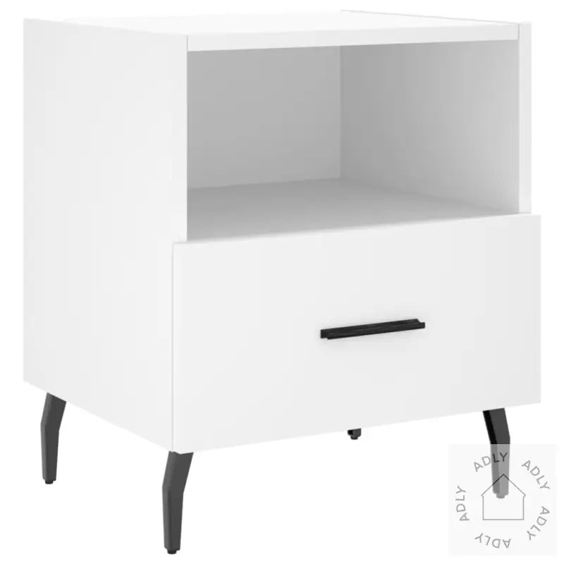 Nattbord 2 Stk Hvit 40X35X47,5 Cm Konstruert Tre