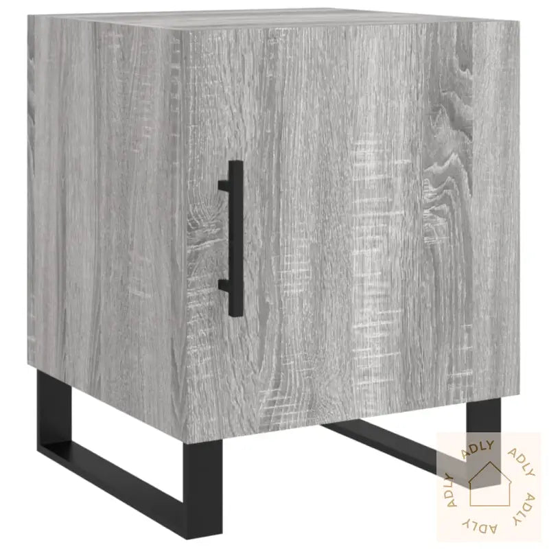 Nattbord 2 Stk Grå Sonoma 40X40X50 Cm Konstruert Tre