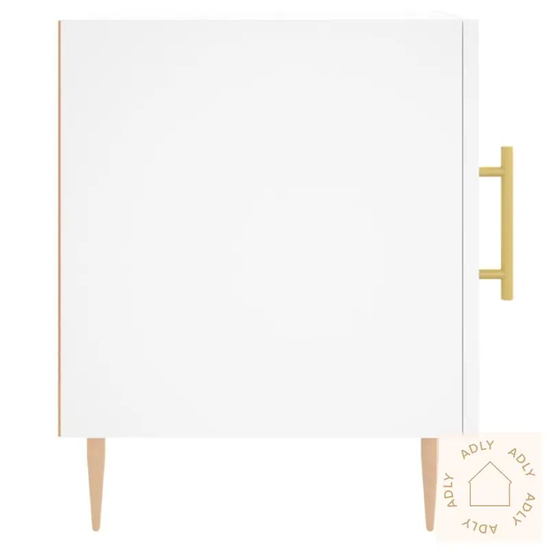 Nattbord Hvit 40X40X50 Cm Konstruert Tre