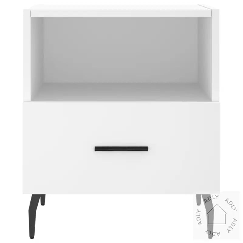 Nattbord 2 Stk Hvit 40X35X47,5 Cm Konstruert Tre