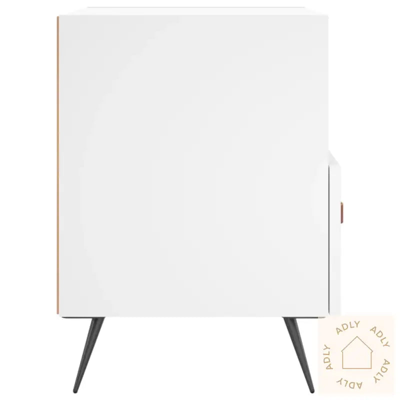 Nattbord 2 Stk Hvit 40X35X47,5 Cm Konstruert Tre