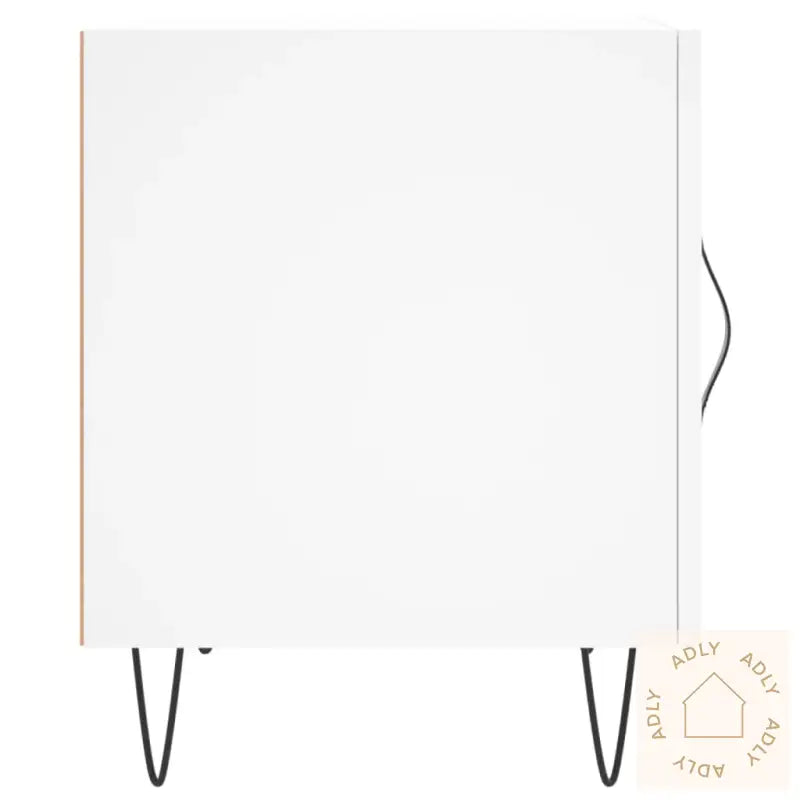 Nattbord 2 Stk Hvit 40X40X50 Cm Konstruert Tre