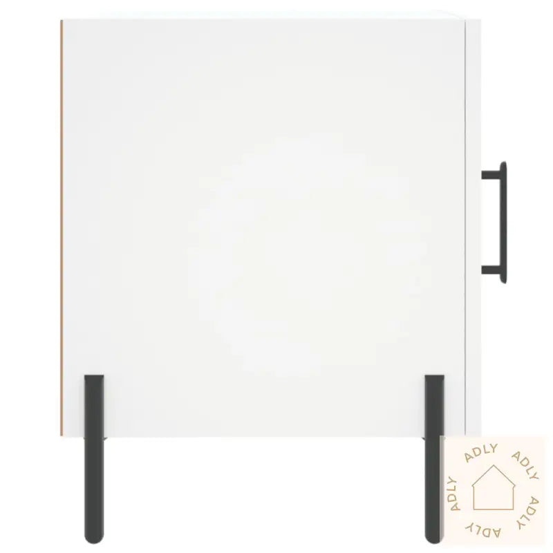 Nattbord Hvit 40X40X50 Cm Konstruert Tre