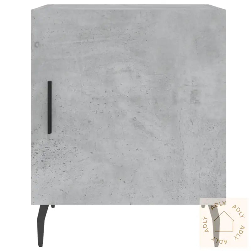 Nattbord 2 Stk Betonggrå 40X40X50 Cm Konstruert Tre