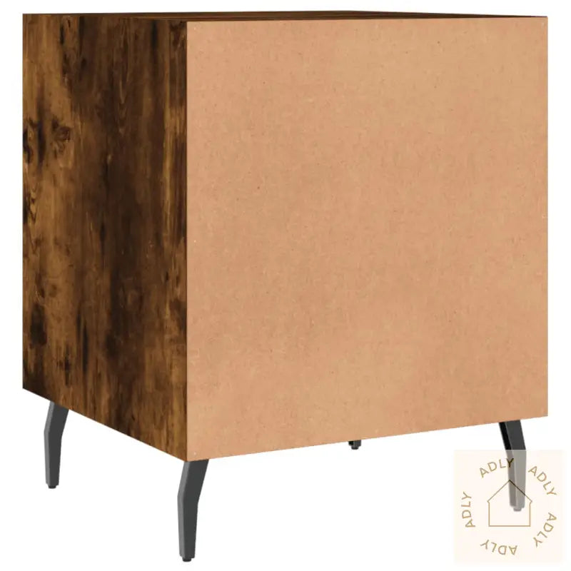 Nattbord Røkt Eik 40X40X50 Cm Konstruert Tre