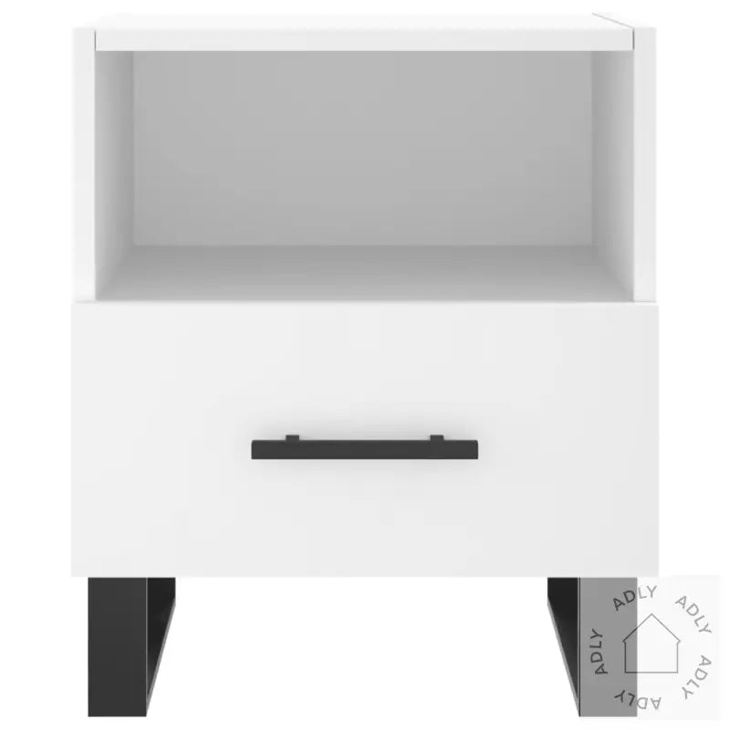 Nattbord 2 Stk Hvit 40X35X47,5 Cm Konstruert Tre