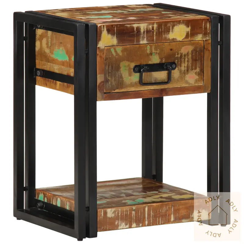 Nattbord 40X35X50 Cm Solid Tre Gjenvunnet
