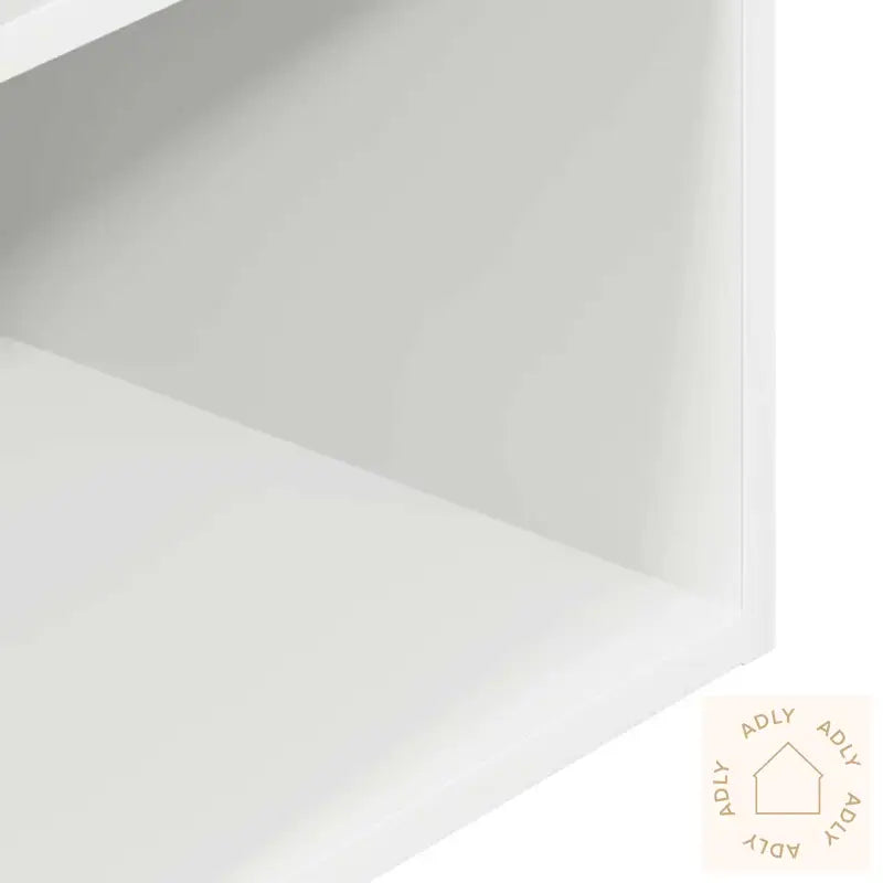 Nattbord Med Skuff 2 Stk Hvit 35X34X66,5 Cm