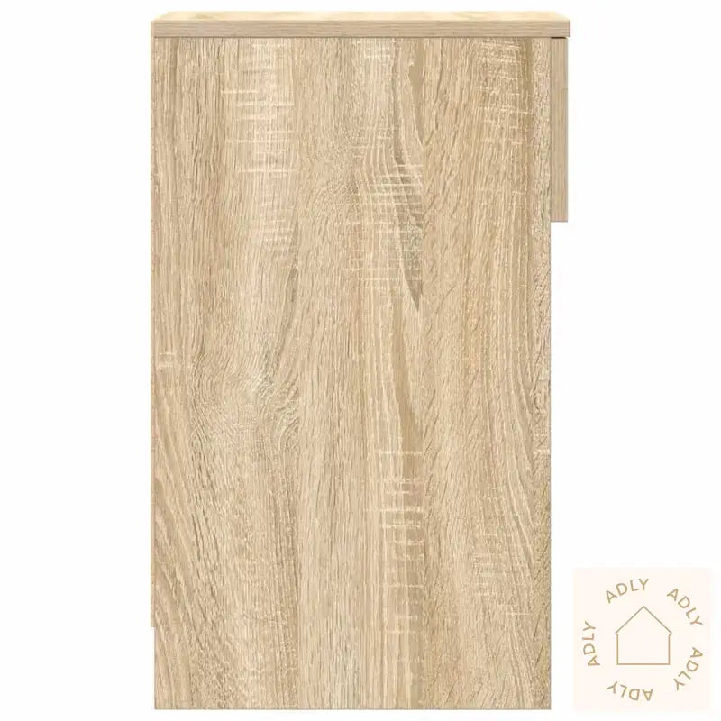 Nattbord Med Skuff 2 Stk Sonoma Eik 20X36X60 Cm