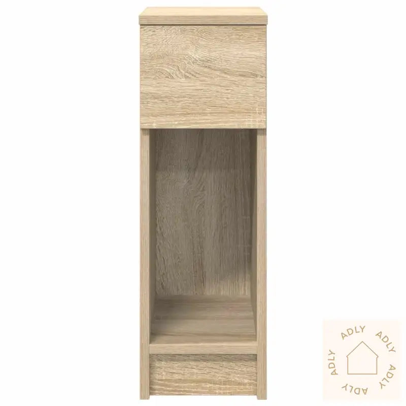 Nattbord Med Skuff 2 Stk Sonoma Eik 20X36X60 Cm