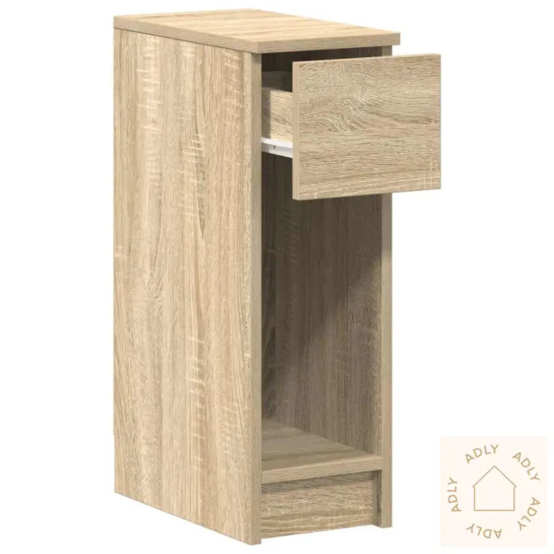 Nattbord Med Skuff 2 Stk Sonoma Eik 20X36X60 Cm