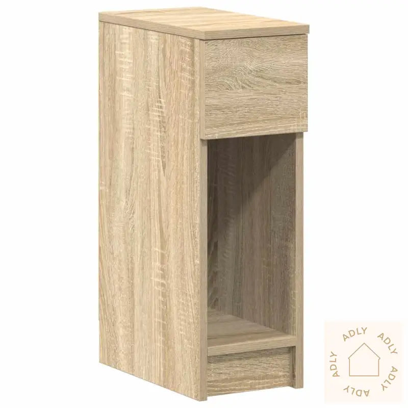 Nattbord Med Skuff 2 Stk Sonoma Eik 20X36X60 Cm