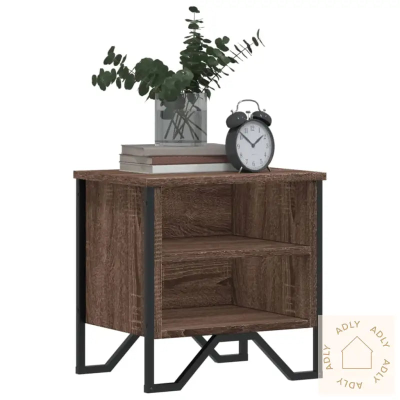 Nattbord Brun Eik 40X30X40 Cm Konstruert Tre