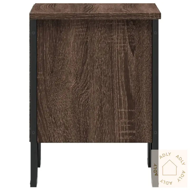 Nattbord Brun Eik 40X30X40 Cm Konstruert Tre