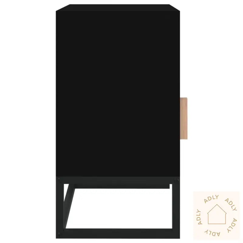 Nattbord 2 Stk Svart 40X30X55,5 Cm Konstruert Tre Og Jern