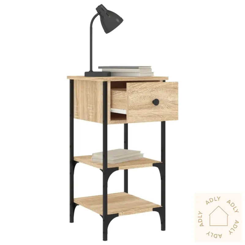 Nattbord Sonoma Eik 34X36X70 Cm Konstruert Tre