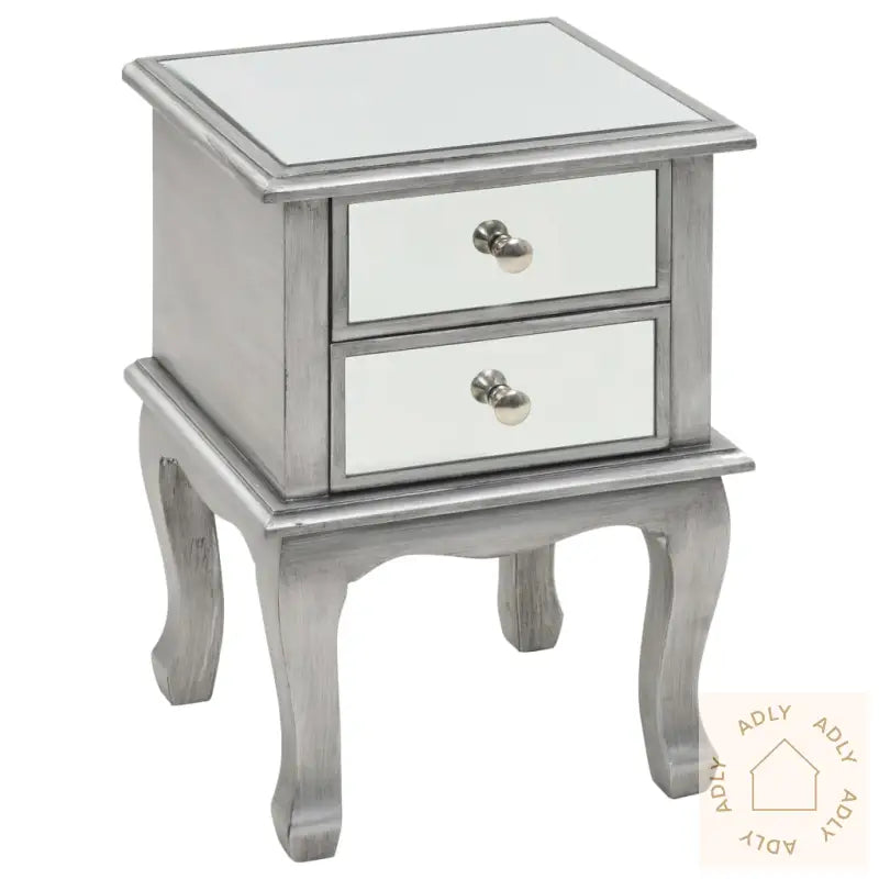 Nattbord Speilet Glass Og Mdf 34,5X30X50 Cm