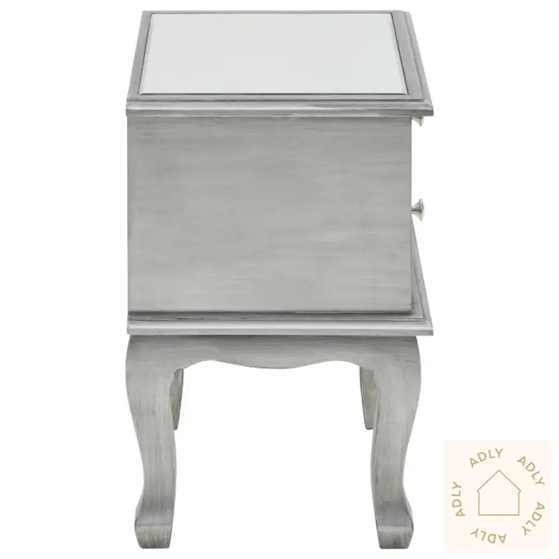 Nattbord Speilet Glass Og Mdf 34,5X30X50 Cm