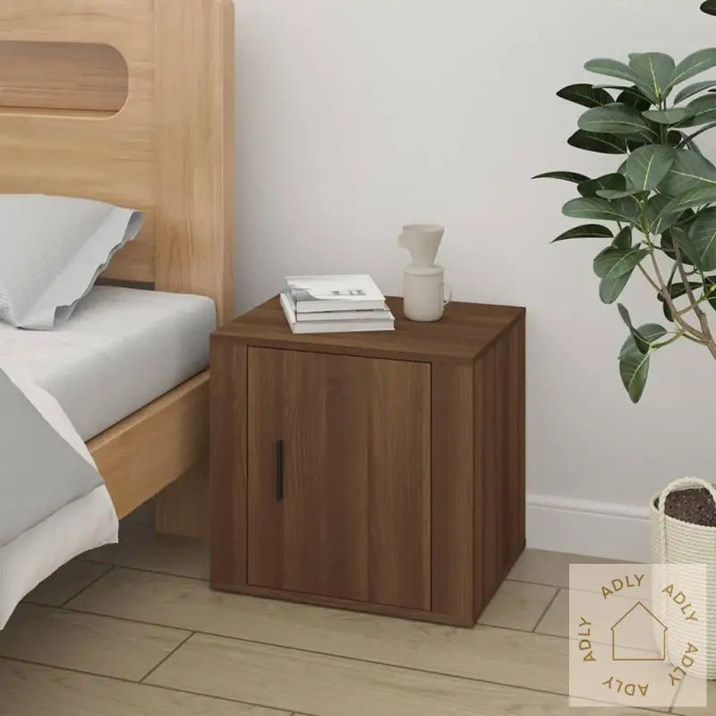 Nattbord 2 Stk Brun Eik 50X39X47 Cm
