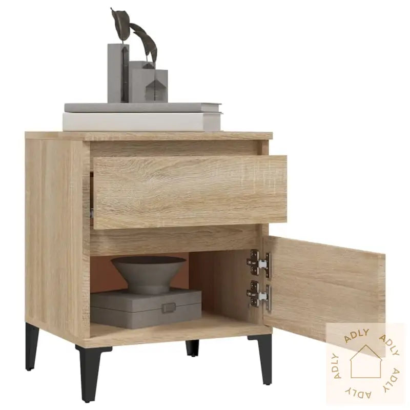 Nattbord 2 Stk Sonoma Eik 40X35X50 Cm