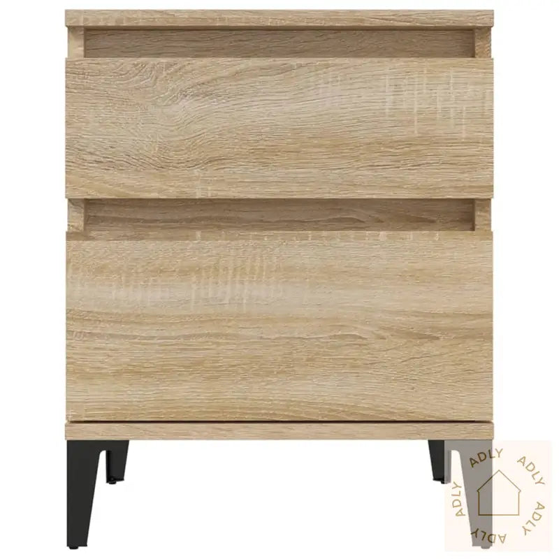 Nattbord 2 Stk Sonoma Eik 40X35X50 Cm