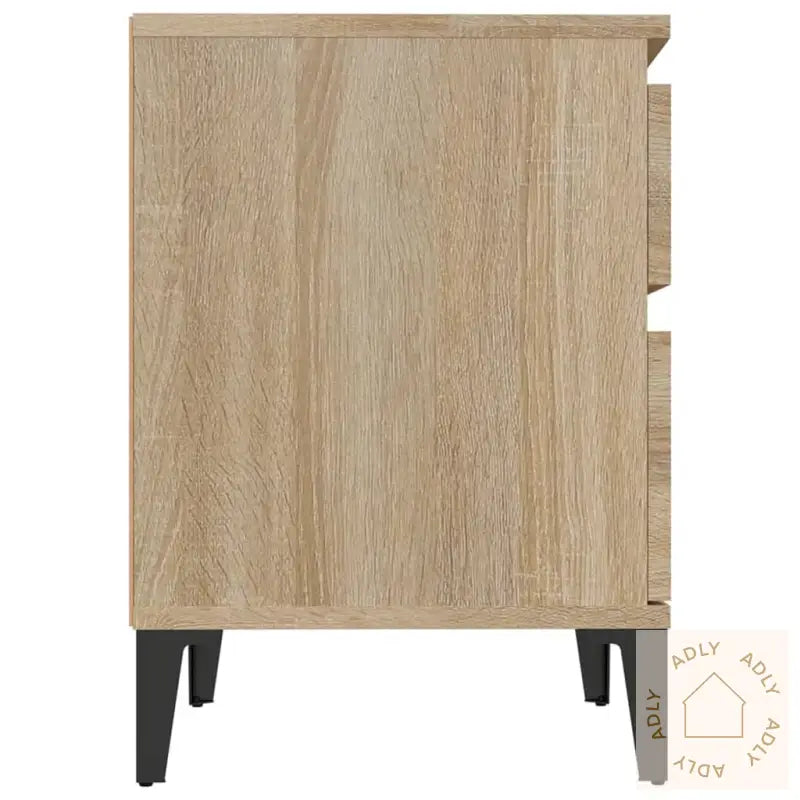 Nattbord 2 Stk Sonoma Eik 40X35X50 Cm