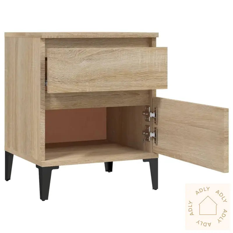 Nattbord 2 Stk Sonoma Eik 40X35X50 Cm
